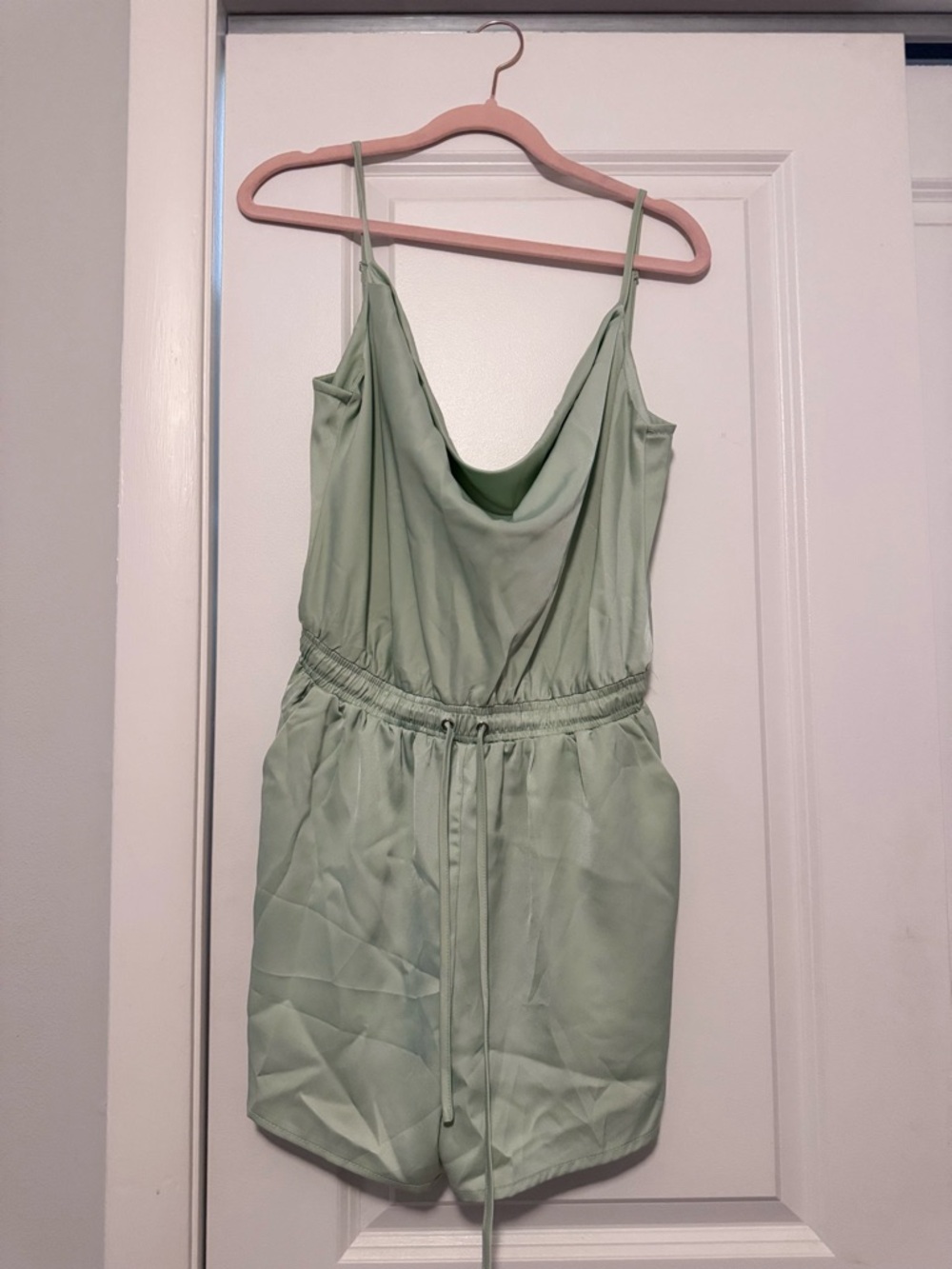 AKIRA Sage Green Sleeveless Romper